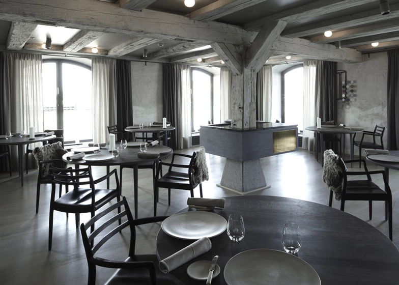 The stripped-back interior of Noma (source: Dezeen) 