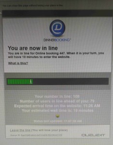 The queueing page. It's quite a good system when it actually works