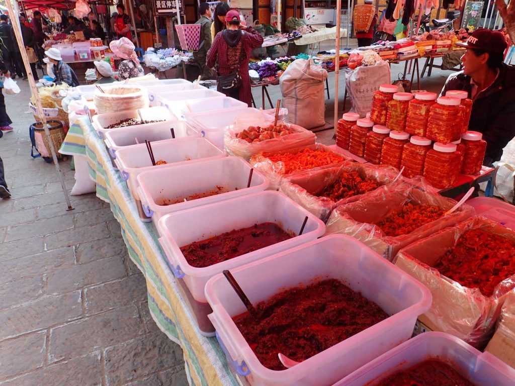 Assorted chili pastes, the smell was burn-y