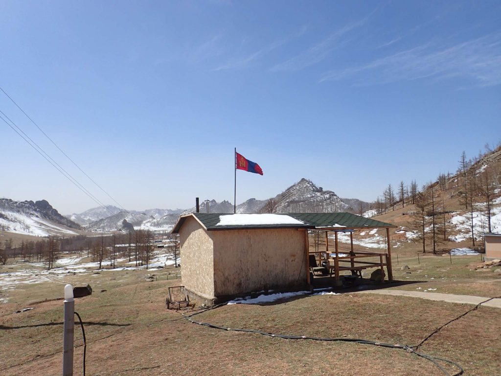 Standard Mongolian house.. the kitchen of our tourist Ger camp