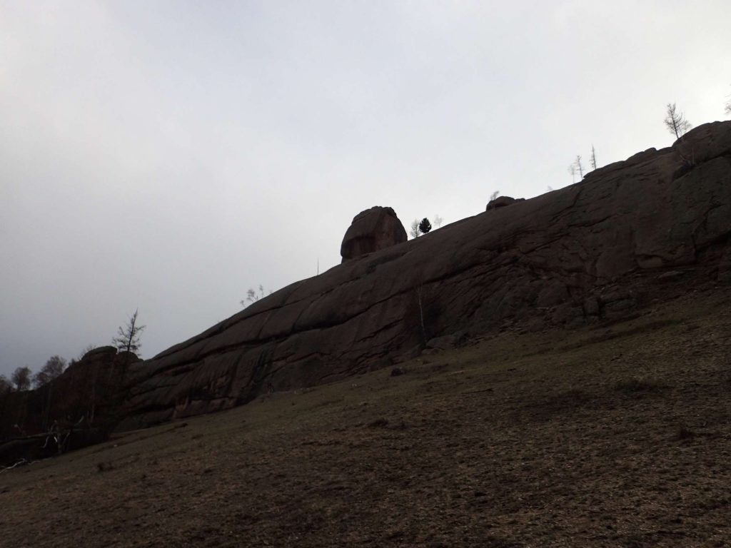 Approaching the rock again