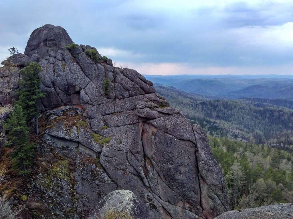 Craggy old granite