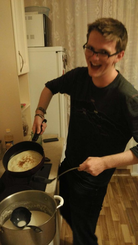 Overly excited to have cooked my first blini …and it’s technically identical to cooking a regular pancake…