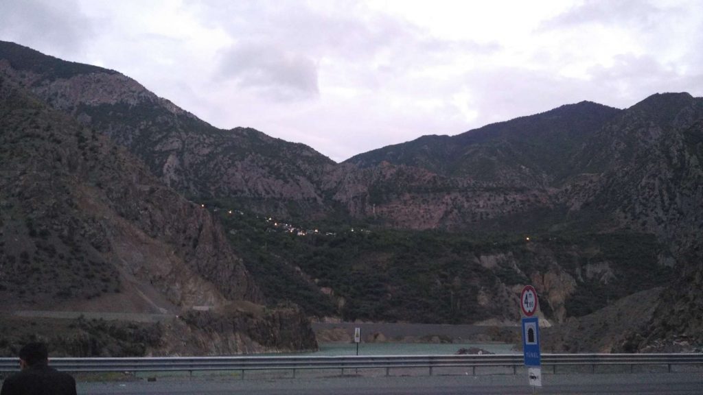 We stopped for iftar (the post-sunset Ramadan feast) in a valley somewhere between Hopa and Erzurum