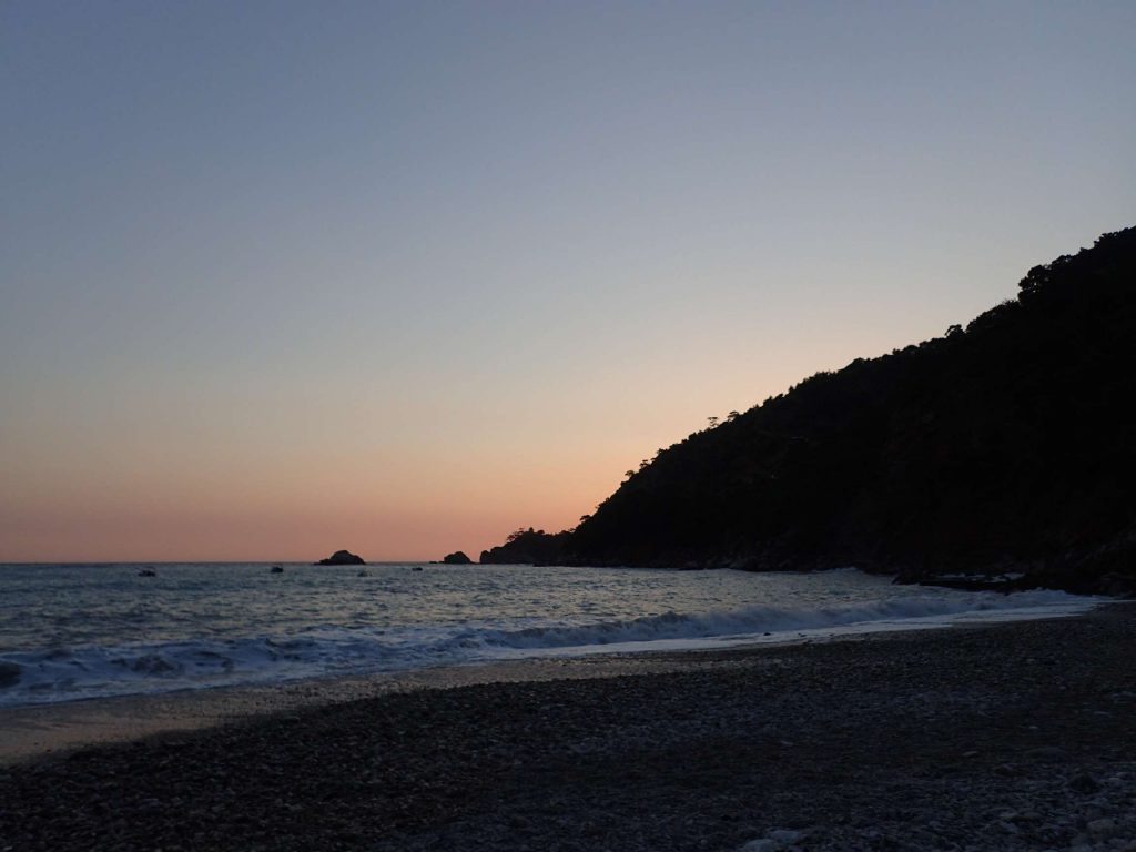 The sunset from Kabak beach