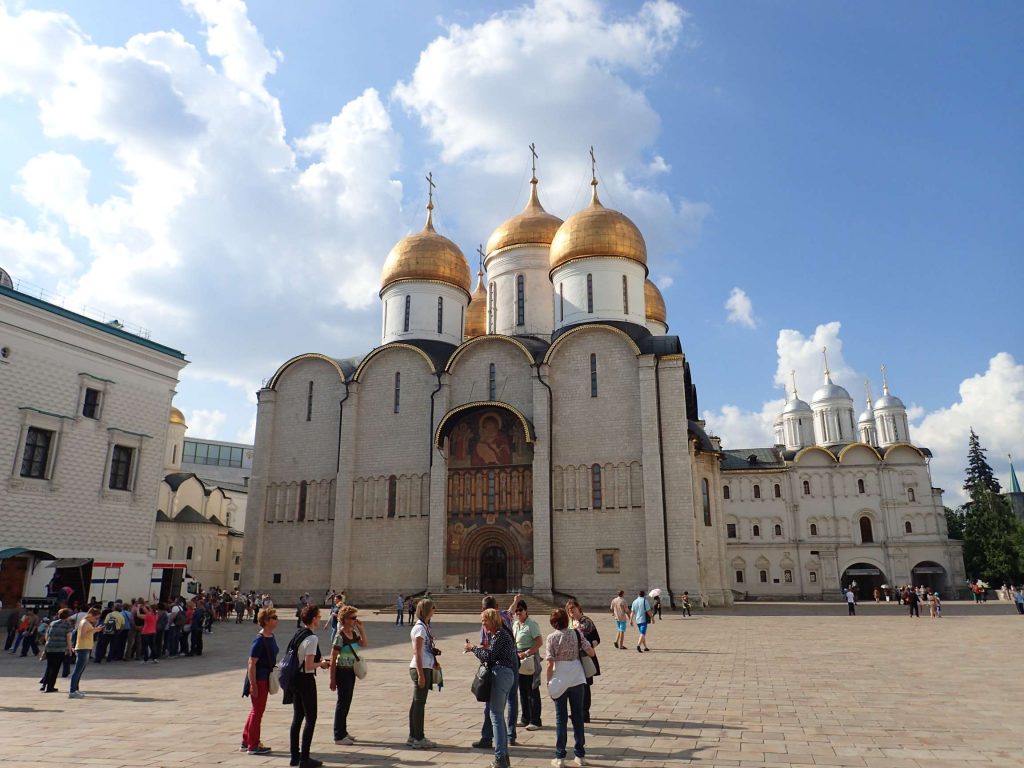 The grounds of the Kremlin. Reminded me of the Tower of London in that it's a big walled fort with a variety of buildings inside