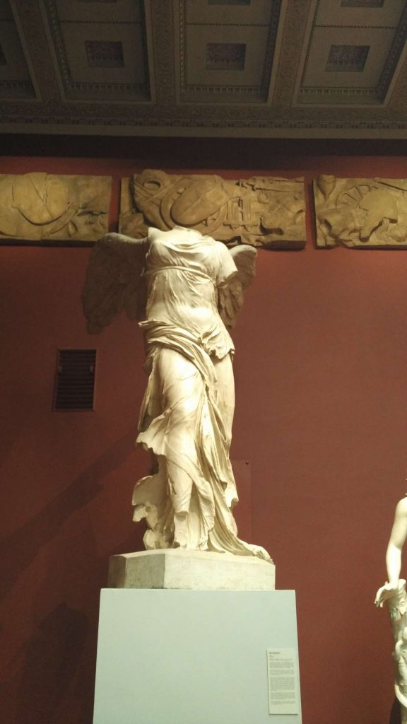 Nike of Samothrace, one of the best depictions in existence of wet cloth in marble