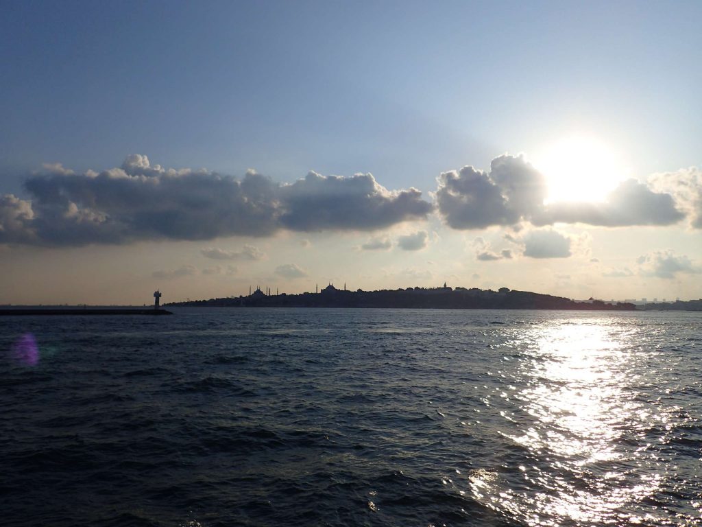 The evening view from a ferry. A wonderful way to pass a half-hour