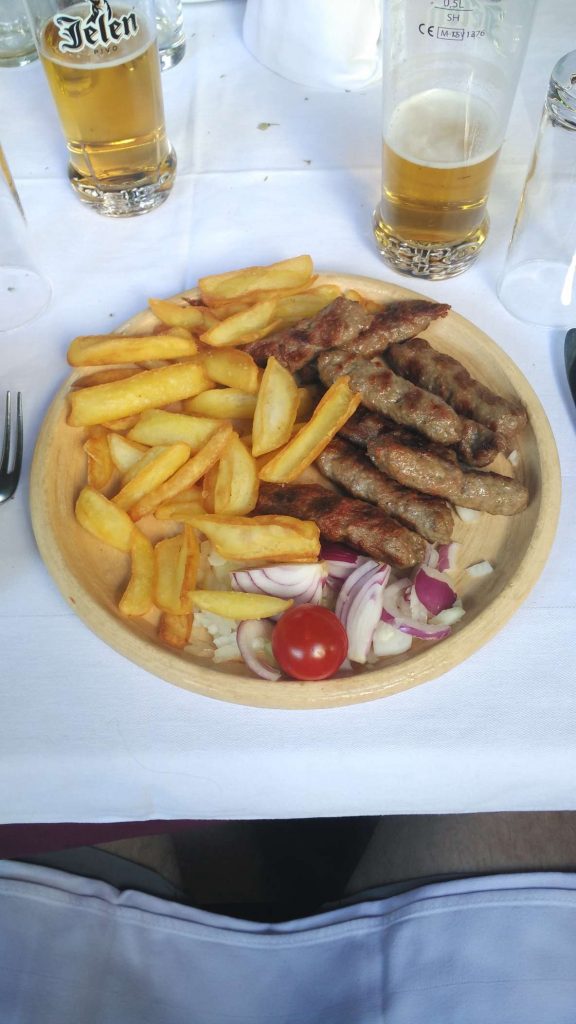 Cevapcicis - skinless sausages, similar to Turkish kofte, originate from Serbia