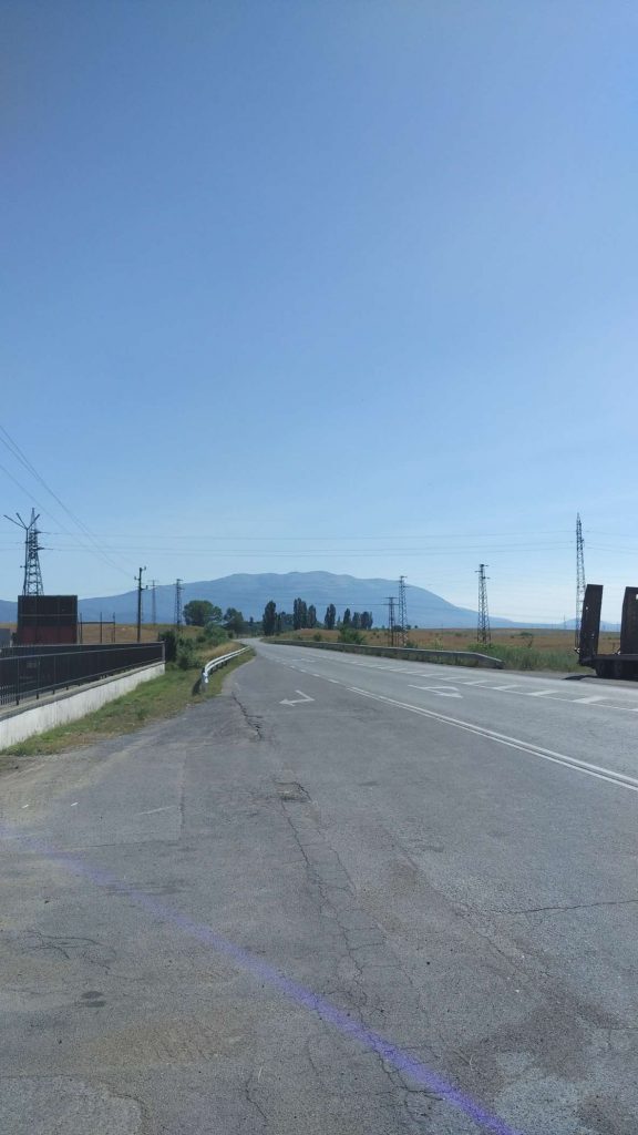 The road through Kyustendil which I became very well acquainted with.