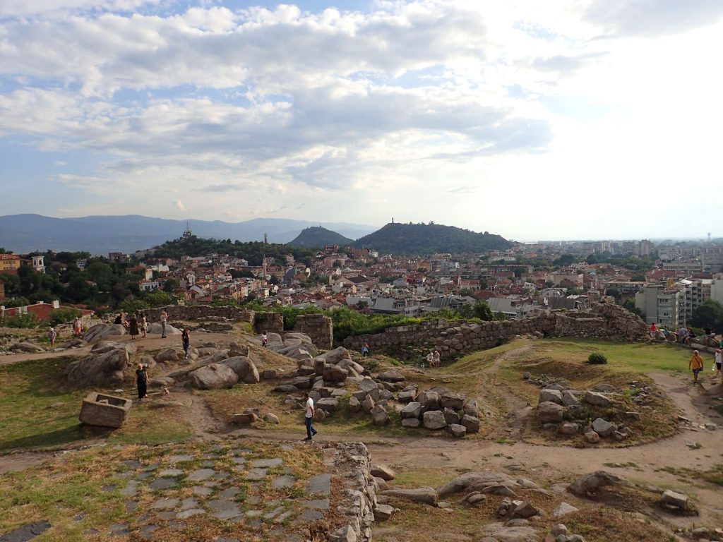 The Roman ruins and Plovdiv old town