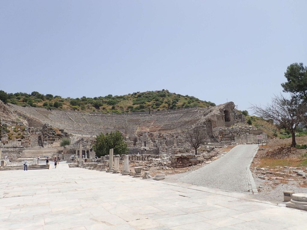 The marble road and amphitheatre. Elton John once performed a concert in this amphitheatre; it must have been mind-blowing