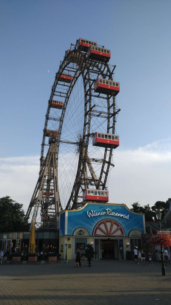 The famous ‘Wiener Riesenrad’ – ‘Viennese giant wheel’ – featured in Orwell’s The Third Man