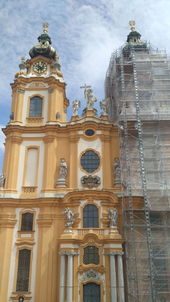 The façade of the main cathedral